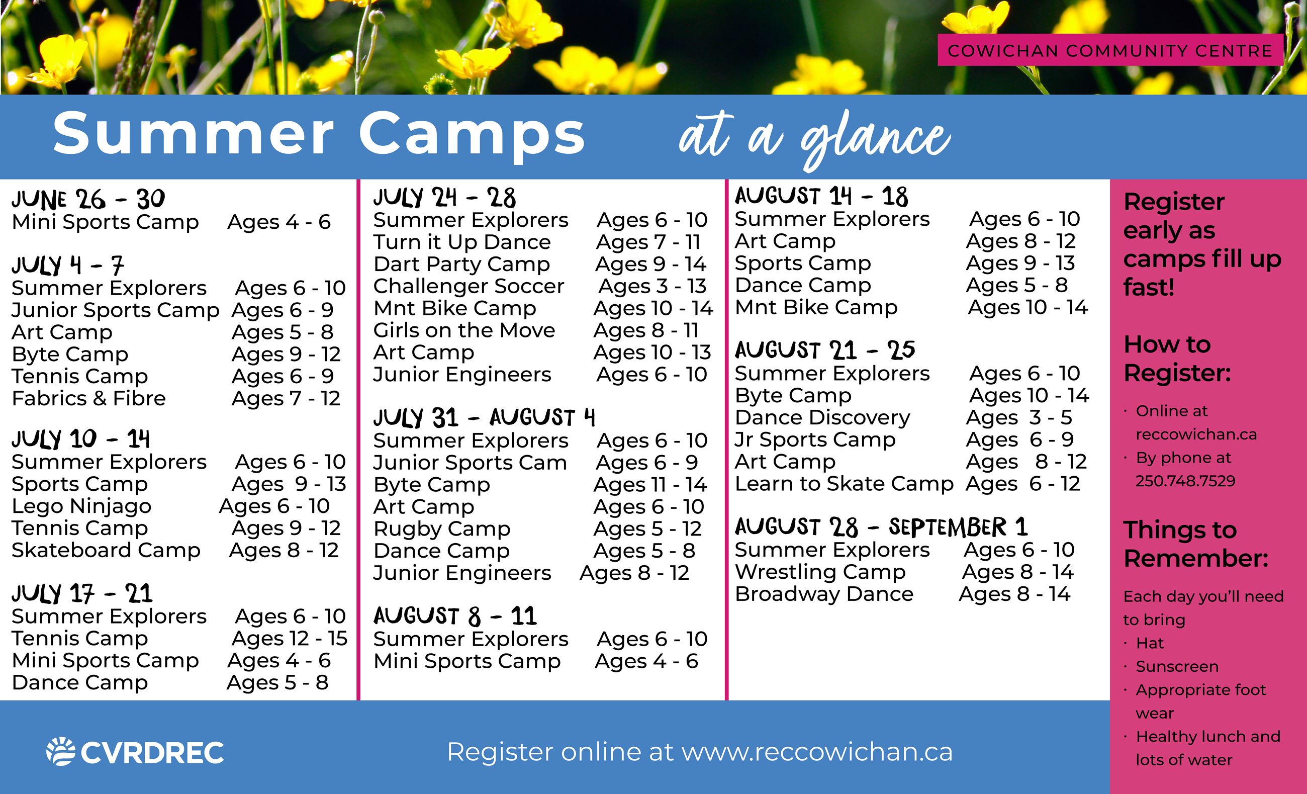 Summer Camps 2023