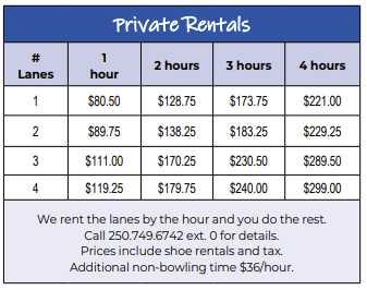 CLR - Summer Bowling Rental