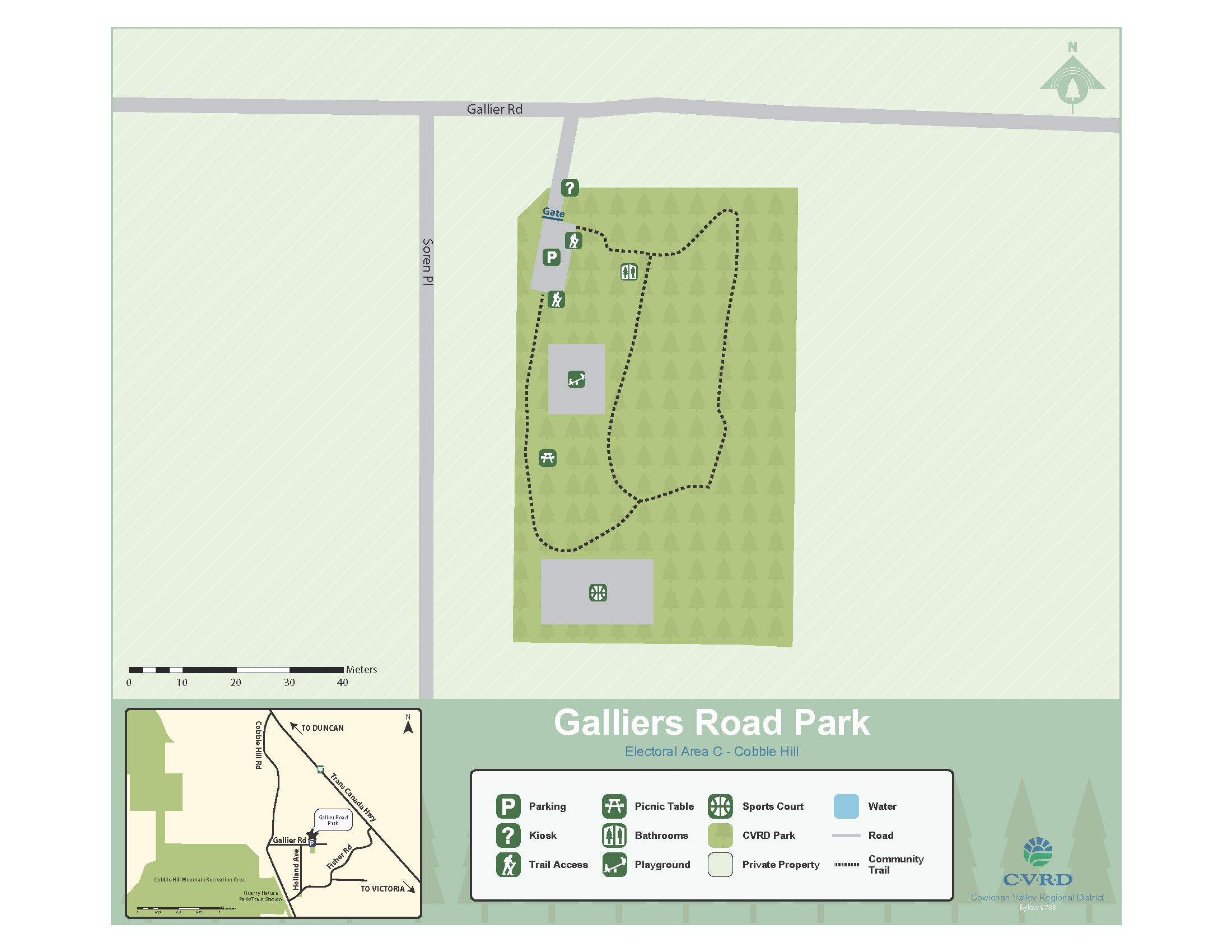 Galliers Road Park Map