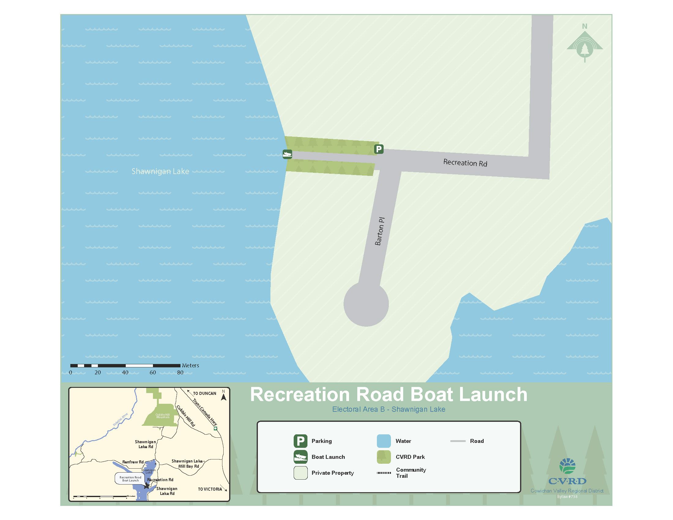 Recreation Road Boat Launch Map