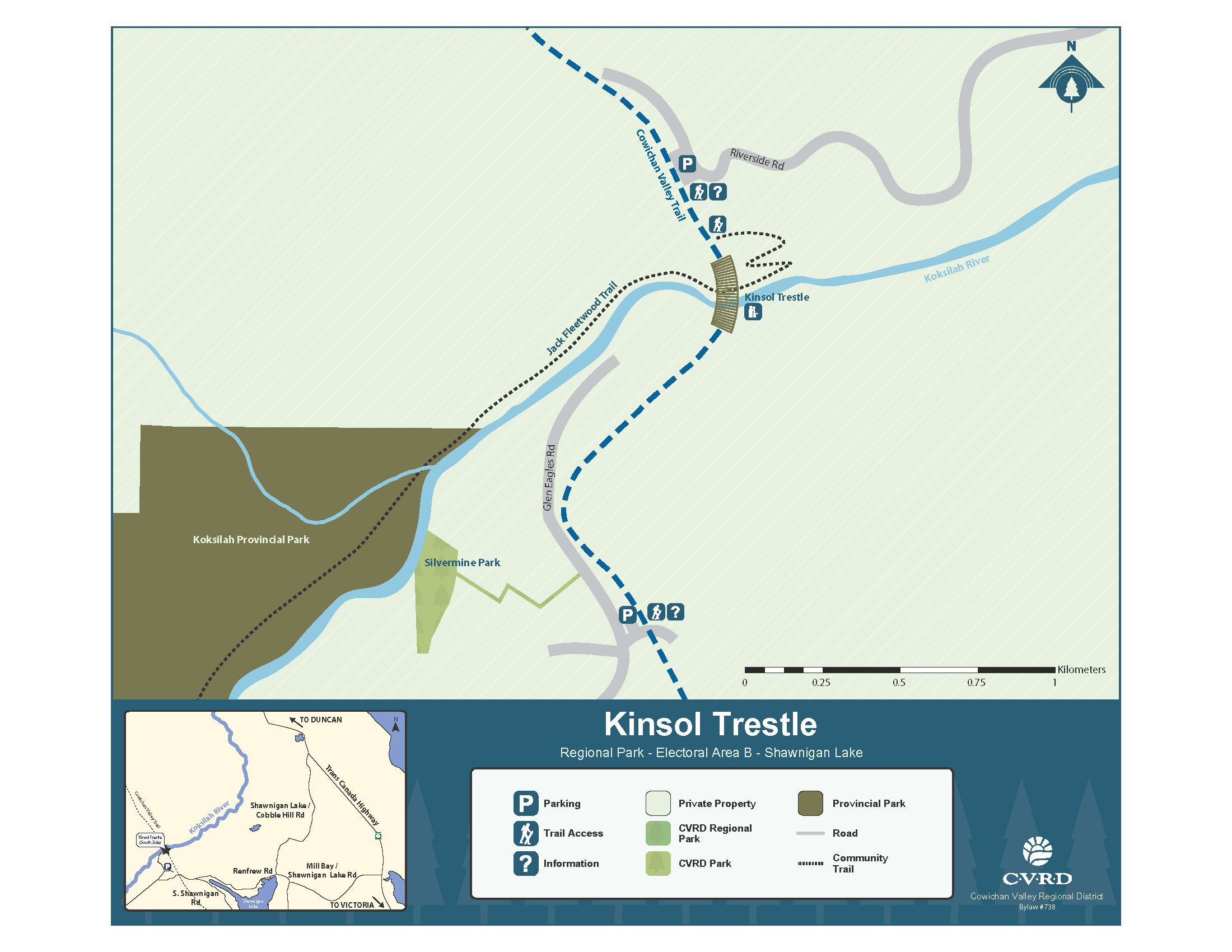 Kinsol Trestle map