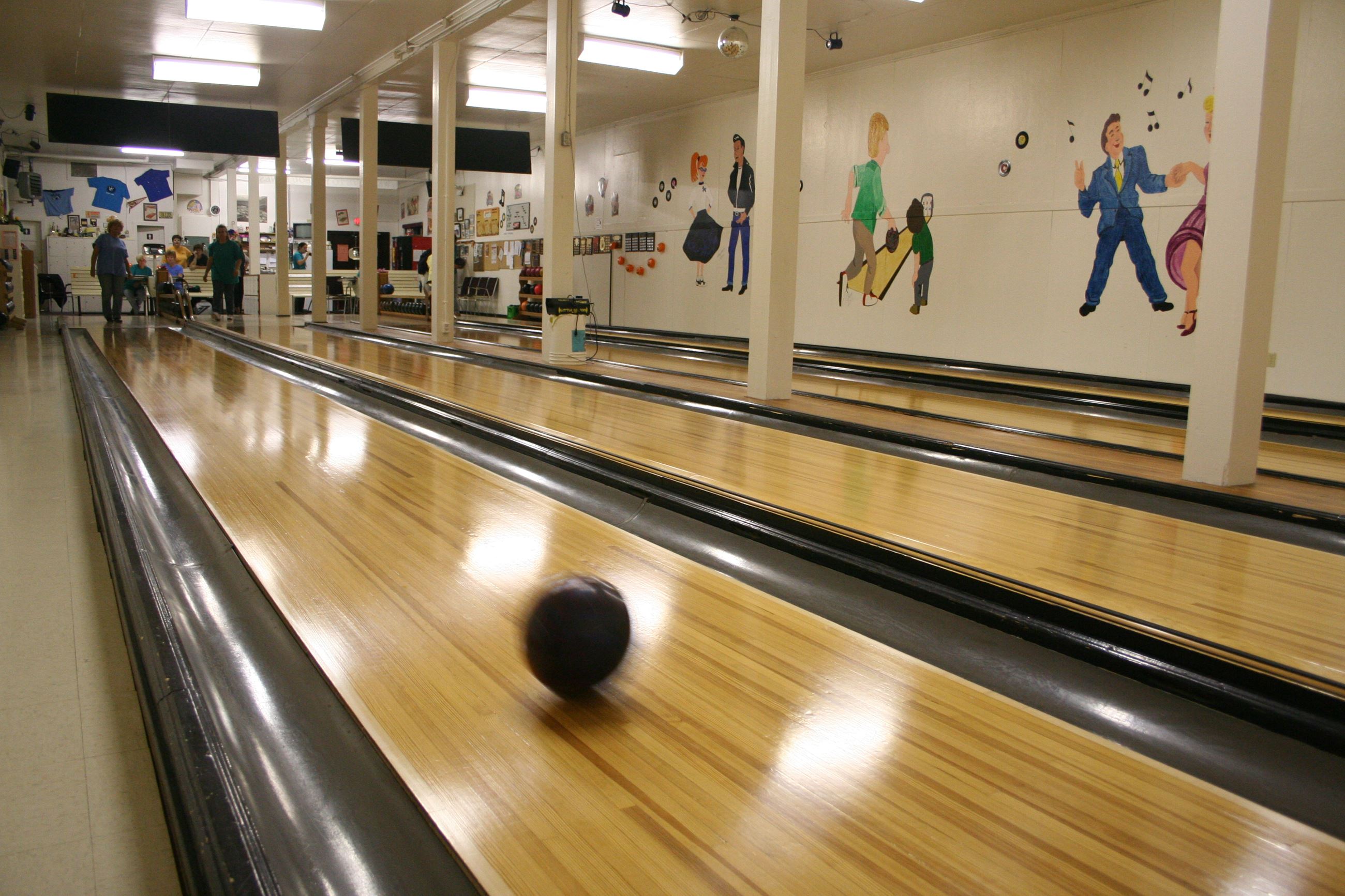 bowling, Youbou Lanes, 10-pin ball, lane