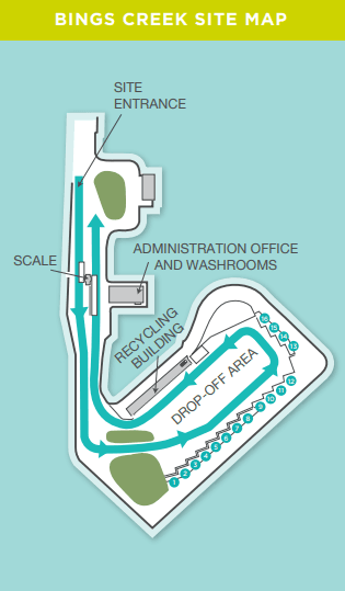 Bings Creek Site Map Opens in new window