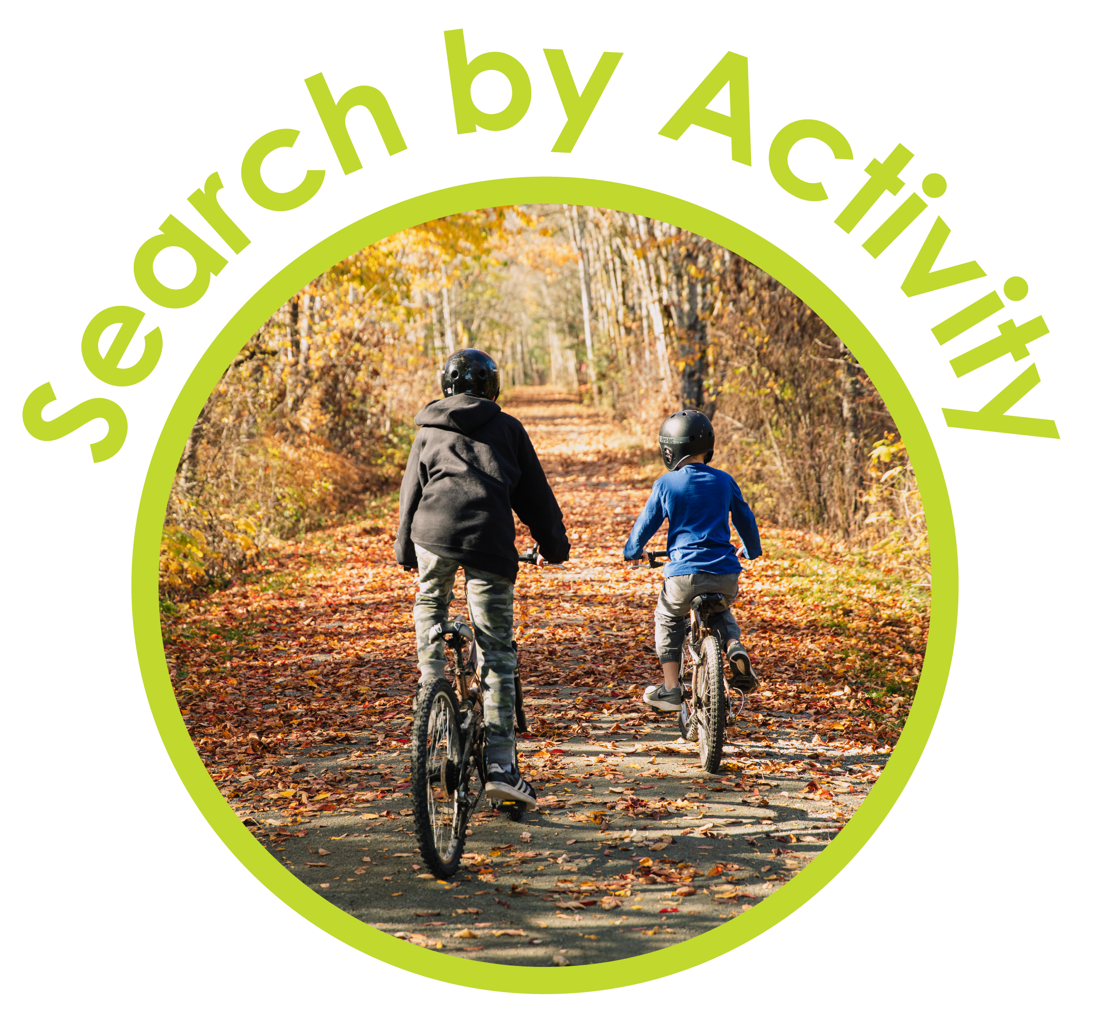 Clickable icon to search CVRD parks by activity