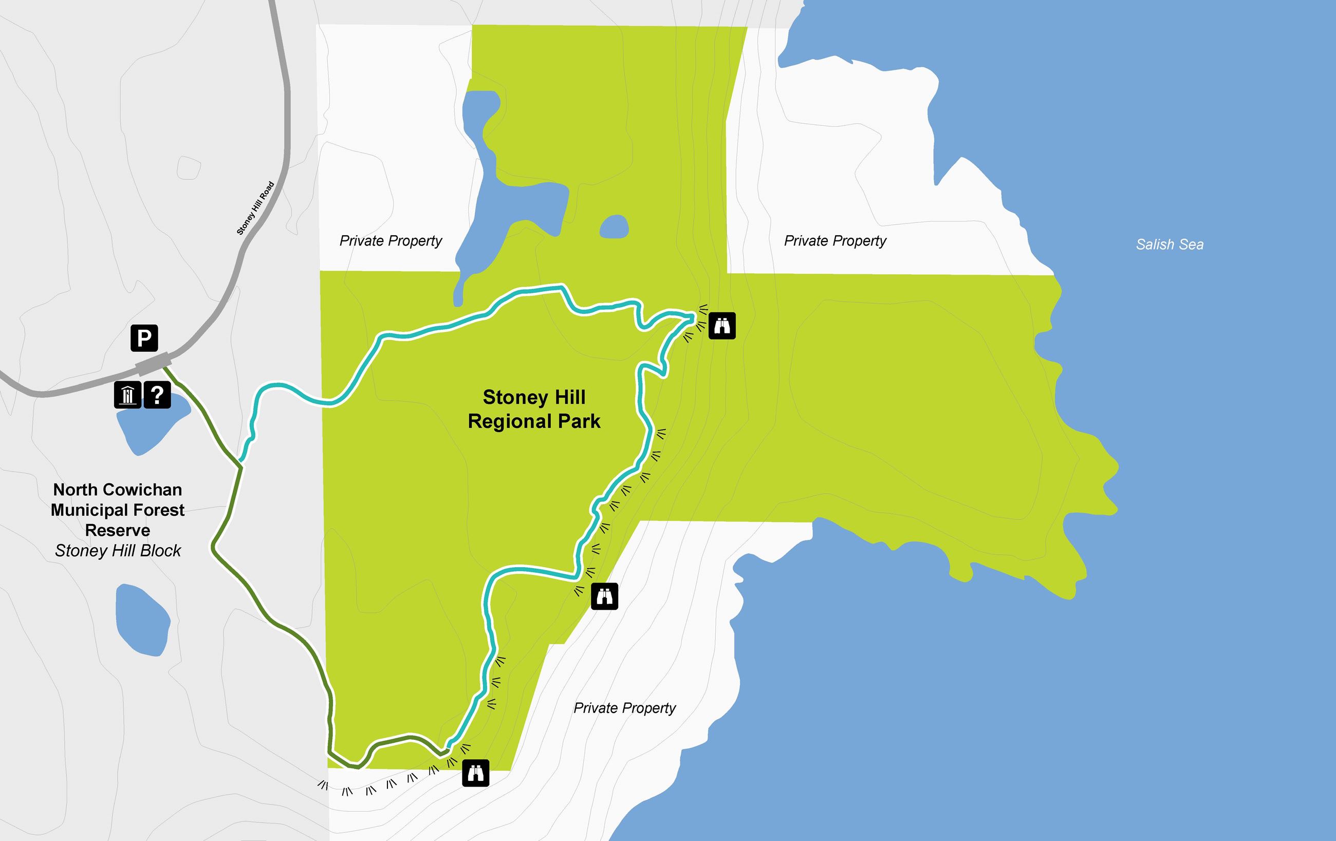 Stoney Hill Hiking Trail Map